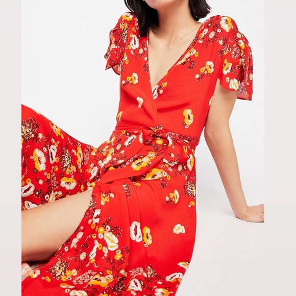 free people jess wrap dress